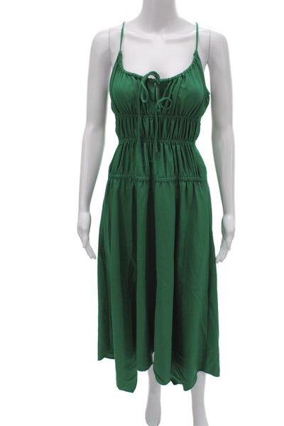 Proenza Schouler White Label Women Green Maxi Sundress Sleeveless Size 2
