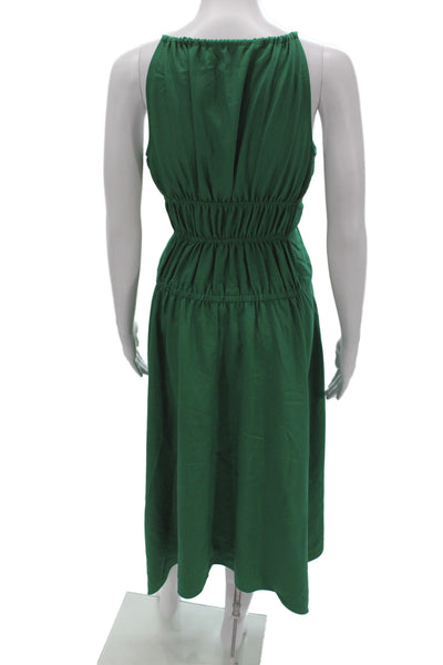 Proenza Schouler White Label Women Green Maxi Sundress Sleeveless Size 2