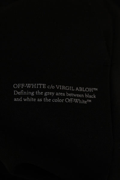 Off White Unisex Dress Pants Black Size 36
