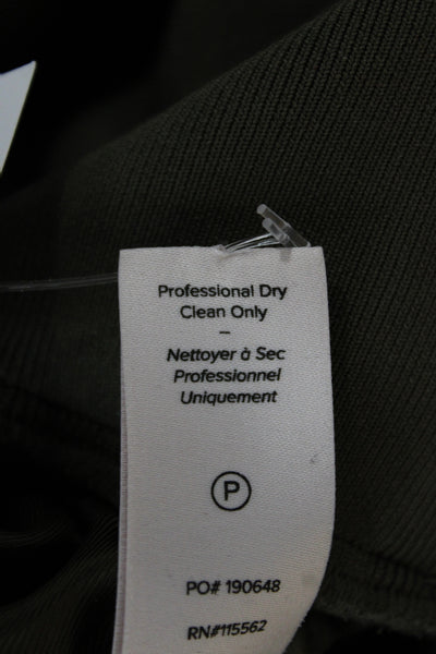 Cinq A Sept Women Cargo Jogger Pants Green Cupro Size 2XS