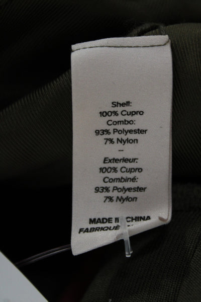 Cinq A Sept Women Cargo Jogger Pants Green Cupro Size 2XS