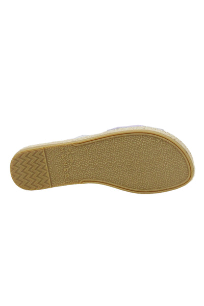Manebi Womens Suede Twist Knot Espadrille Sandals Lavender Size 37 7