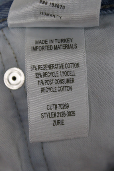 Citizens of Humanity Unisex Light Blue High Rise Mom Straight Jeans Size 24