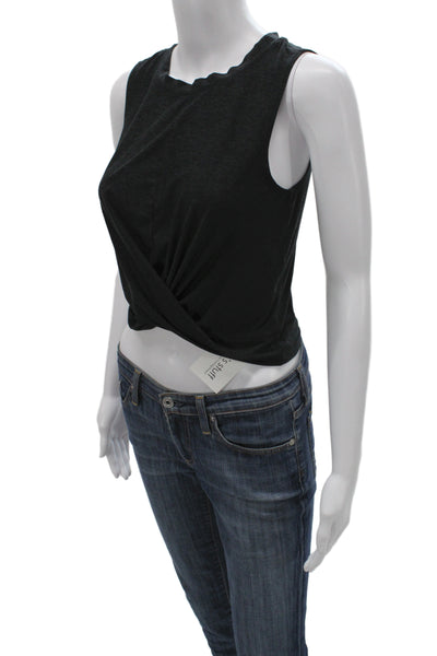 Beyond Yoga Womens Cropped Tank Black Crew Neck Sleeveless 94%Poly Size M