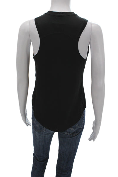 Lululemon Women Basic Tank Black Polyester Crew Neck Sleeveless Size 4