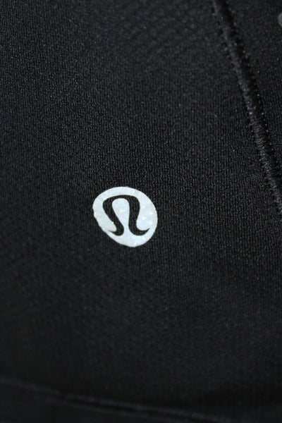 Lululemon Women Basic Tank Black Polyester Crew Neck Sleeveless Size 4