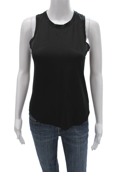 Lululemon Womens Black Basic Sleeveless Tank Polyester Crew Neck Size 4