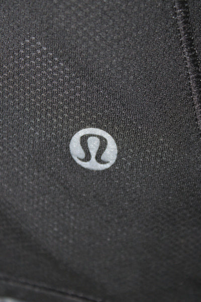 Lululemon Womens Black Basic Sleeveless Tank Polyester Crew Neck Size 4