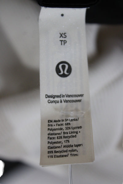 Lululemon Womens Adjustable Strap Sports Bra Black Red Size Extra Small