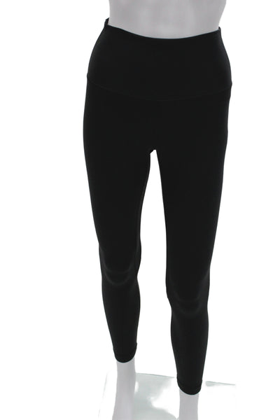 Lululemon Womens Ankle Leggings Black Nylon Size 6