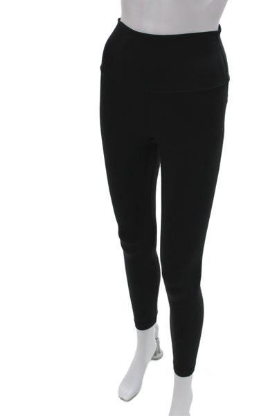 Lululemon Womens Ankle Leggings Black Nylon Size 6