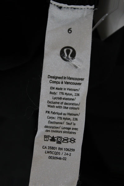 Lululemon Women Ankle Leggings Black Size 6