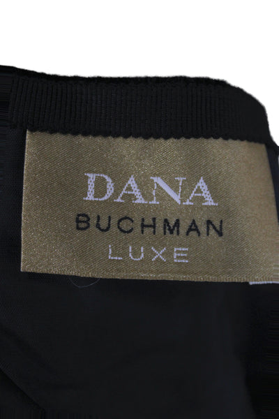 Dana Buchman Womens Black Straight Pencil Skirt Viscose Silk Blend Size 14