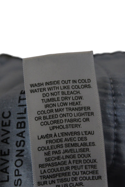 Frame Womens Ankle Cropped Jeans Blue Button Mid Rise Size 26