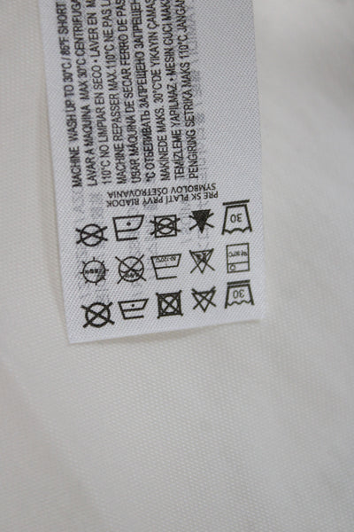 MNG Womens Tank Dress White Round Neck Sleeveless Long Size XS