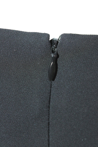 Theory Women A-Line Flare Black Skirt 70% Triacetate 30% Polyester Size 2