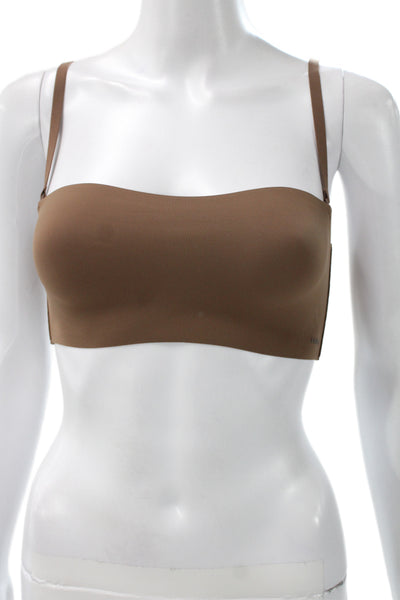 Skims Womens Wireless Bra Brown Size Small