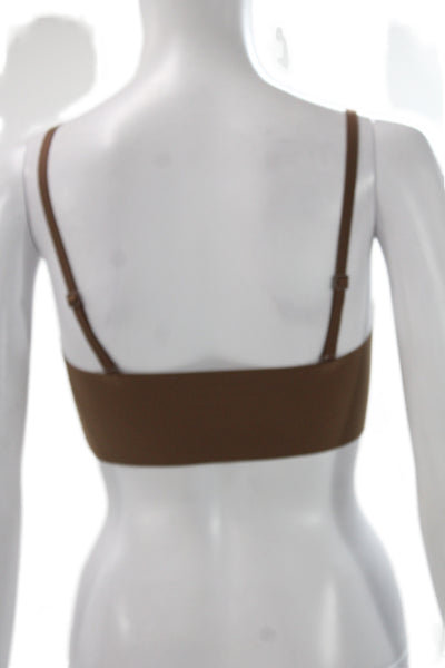Skims Womens Wireless Bra Brown Size Small