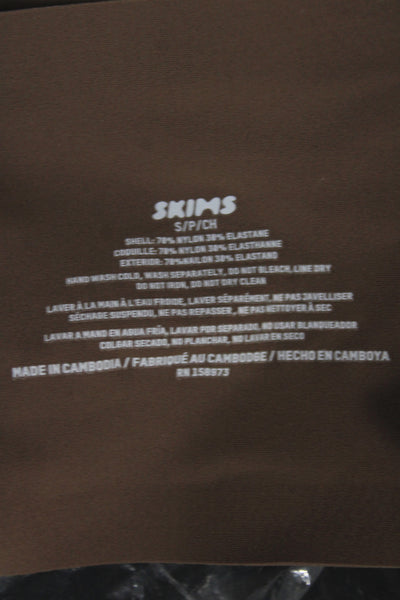Skims Womens Wireless Bra Brown Size Small