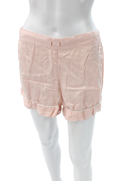 Ettitude Womens Cotton collared Top SleepWear Set Pink Size L