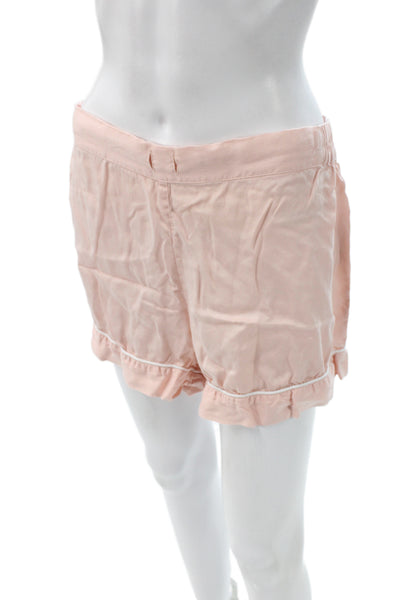 Ettitude Womens Cotton collared Top SleepWear Set Pink Size L