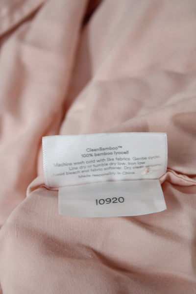 Ettitude Womens Cotton collared Top SleepWear Set Pink Size L