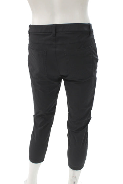 Lululemon Mens Black Cropped Ankle Pants Rayon Blend Button Size 31