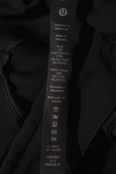Lululemon Mens Black Cropped Ankle Pants Rayon Blend Button Size 31