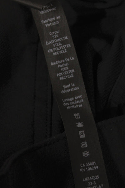 Lululemon Mens Black Cropped Ankle Pants Rayon Blend Button Size 31