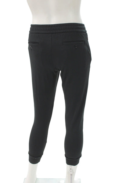 Bonobos Mens Black Ankle Cropped Jogger Pants Button Closure Size S