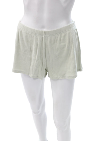 Skims Womens Pullover Pajama Shorts Pea Green Cotton Size Small