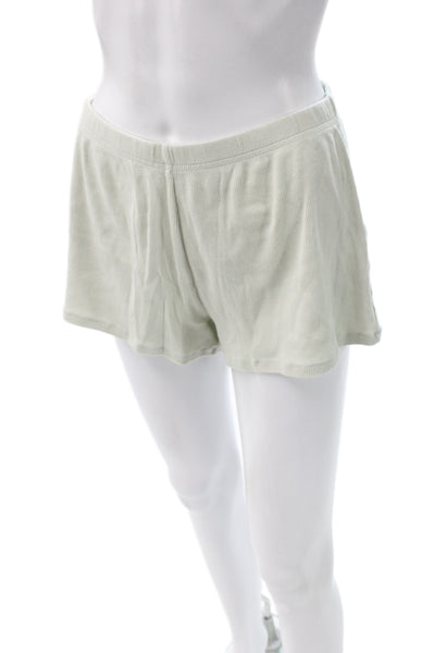 Skims Womens Pullover Pajama Shorts Pea Green Cotton Size Small