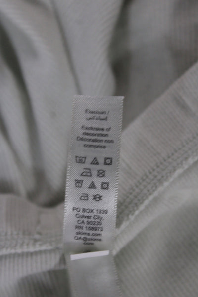 Skims Womens Pullover Pajama Shorts Pea Green Cotton Size Small