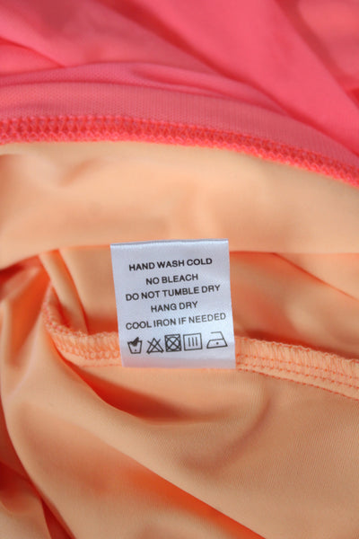 Superdown Womens Bodycon Slip Dress Pink Square Neck Zip 90s Size XS