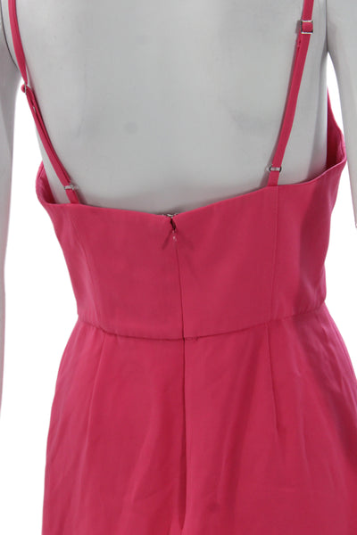 NBD Womens Mini Sundress Pink Polyester Spandex Sleeveless Size S