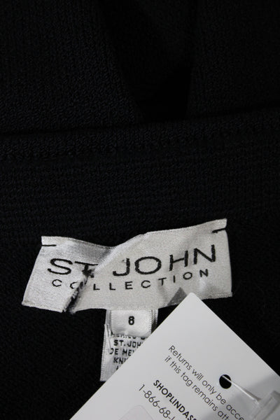 St. John Womens Dress Pants Black Size 8