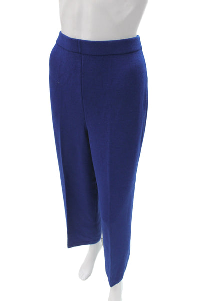 St. John Collection By Marie Gray Women Wool Dress Pants Blue Size 10