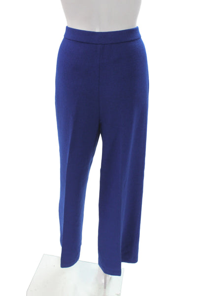 St. John Collection By Marie Gray Women Wool Dress Pants Blue Size 10