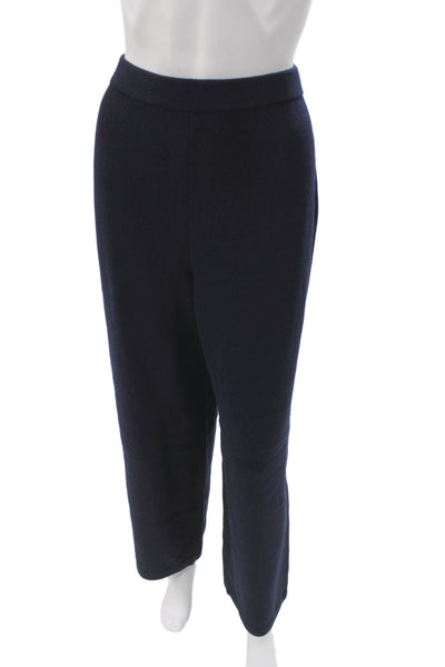St. John Collection By Marie Gray Women Dress Pants Dark Blue Wool Size 12