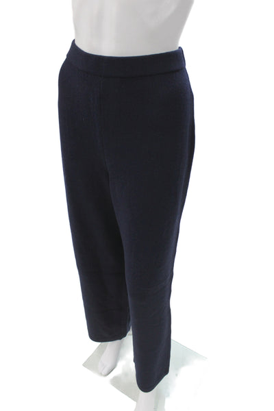 St. John Collection By Marie Gray Women Dress Pants Dark Blue Wool Size 12