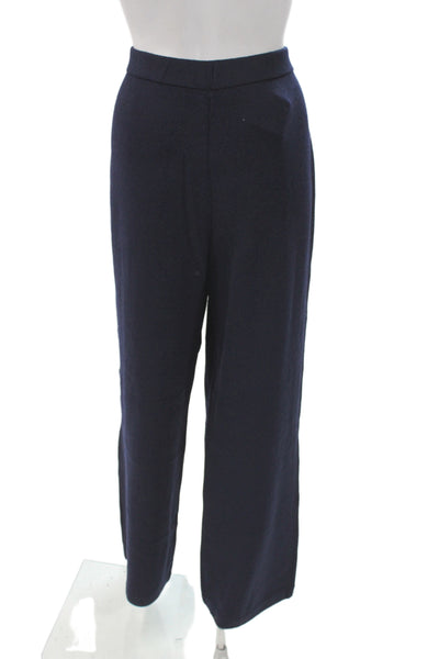 St. John Collection By Marie Gray Women Dress Pants Dark Blue Wool Size 12