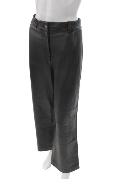 St. John Sport By Marie Gray Womens Black Dress Pants Size 14