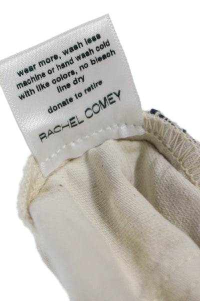 Rachel Comey Unisex Ankle Cropped Pants Beige Cotton Zip Size 0