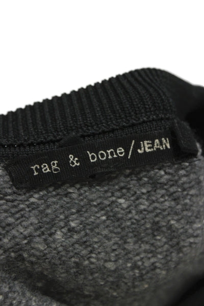 Rag & Bone Jean Unisex Pullover Sweater Black Wool Acrylic Crew Neck Size S