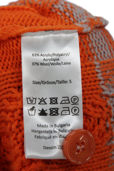 Baum Und Pferdgarten Unisex Cardigan Sleeveless White V-Neck Button Wool Size S