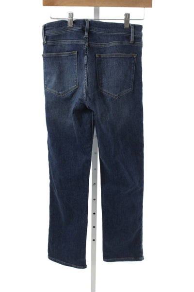 Frame Womens Straight Jeans Dark Blue High Rise Size 27