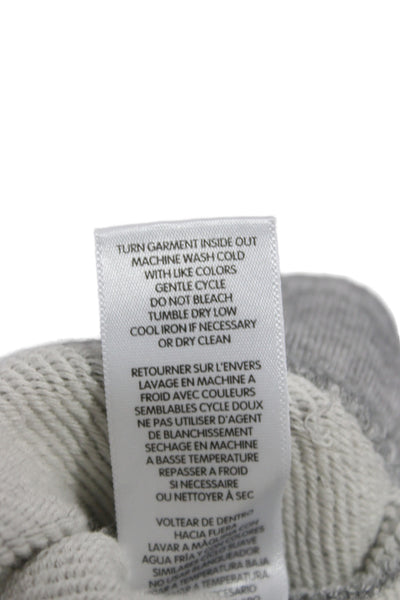 Splendid Women Pullover Sweatshirt Gray Striped Crew Neck Long Sleeve Size S