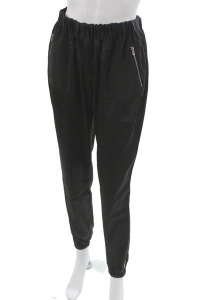X By Gottex Womens Black Jogger Windbreaker Pants Size S