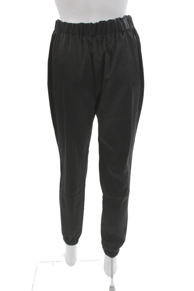 X By Gottex Womens Black Jogger Windbreaker Pants Size S