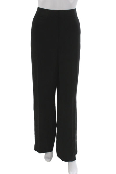 Lafayette 148 New York Women Black Dress Pants Hook Eye Size 14